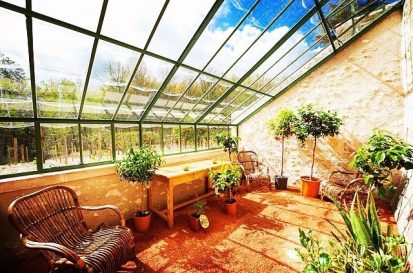 la serre botanique de Chateau Gaillard